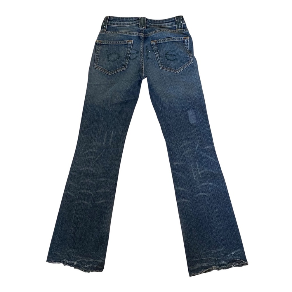 Bebe low waisted wide leg bootcut jeans size 25
